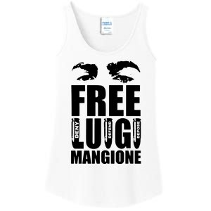 Free Luigi Mangione Deny Defend Depose Ladies Essential Tank