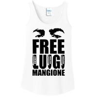 Free Luigi Mangione Deny Defend Depose Ladies Essential Tank