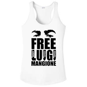 Free Luigi Mangione Deny Defend Depose Ladies PosiCharge Competitor Racerback Tank