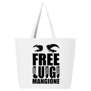 Free Luigi Mangione Deny Defend Depose 25L Jumbo Tote