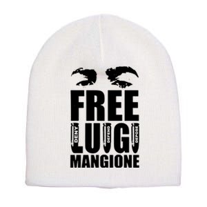 Free Luigi Mangione Deny Defend Depose Short Acrylic Beanie