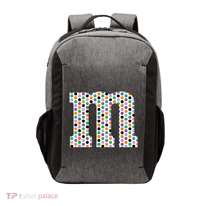 Funny Letter M Groups Halloween Team Costume Vector Backpack