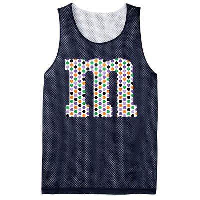 Funny Letter M Groups Halloween Team Costume Mesh Reversible Basketball Jersey Tank