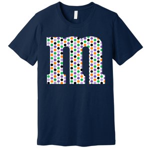 Funny Letter M Groups Halloween Team Costume Premium T-Shirt