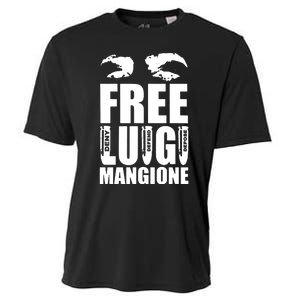 Free Luigi Mangione Deny Defend Depose Cooling Performance Crew T-Shirt