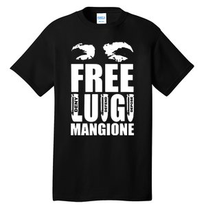 Free Luigi Mangione Deny Defend Depose Tall T-Shirt