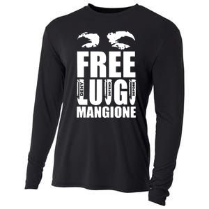 Free Luigi Mangione Deny Defend Depose Cooling Performance Long Sleeve Crew