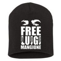 Free Luigi Mangione Deny Defend Depose Short Acrylic Beanie