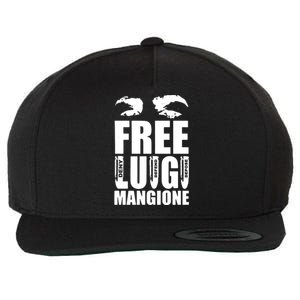 Free Luigi Mangione Deny Defend Depose Wool Snapback Cap