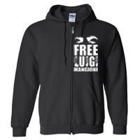 Free Luigi Mangione Deny Defend Depose Full Zip Hoodie