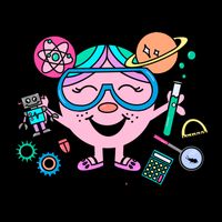 Funny Little Miss Stem Teacher Drawstring Bag