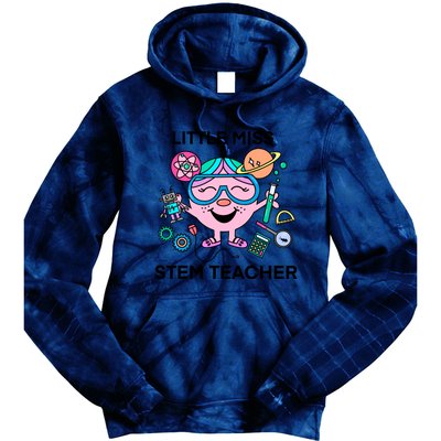 Funny Little Miss Stem Teacher Tie Dye Hoodie