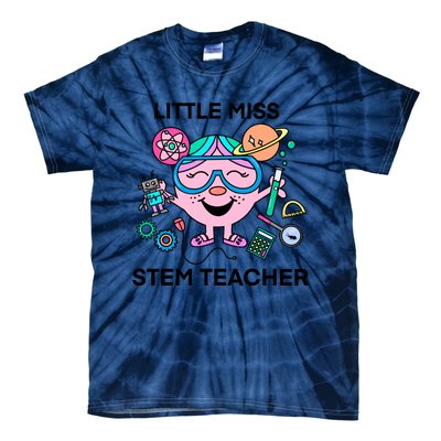 Funny Little Miss Stem Teacher Tie-Dye T-Shirt