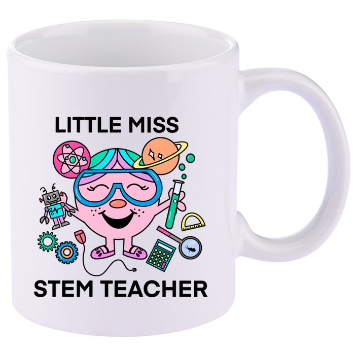 Funny Little Miss Stem Teacher 11oz C Handle Ceramic Mug