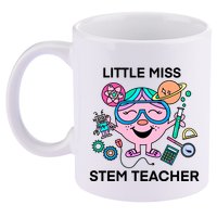 Funny Little Miss Stem Teacher 11oz C Handle Ceramic Mug