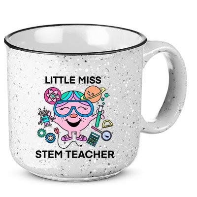 Funny Little Miss Stem Teacher 15oz Campfire Ceramic Mug