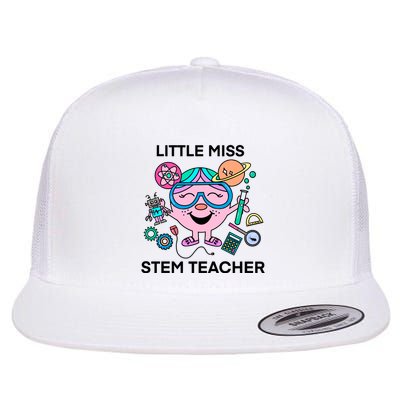 Funny Little Miss Stem Teacher Flatbill Hat