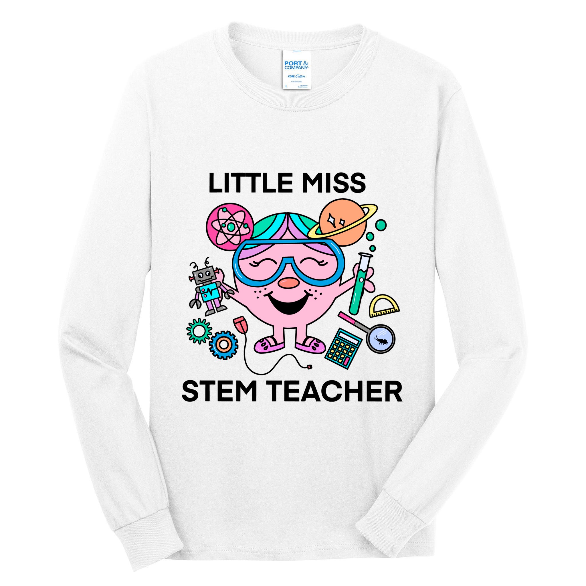 Funny Little Miss Stem Teacher Tall Long Sleeve T-Shirt