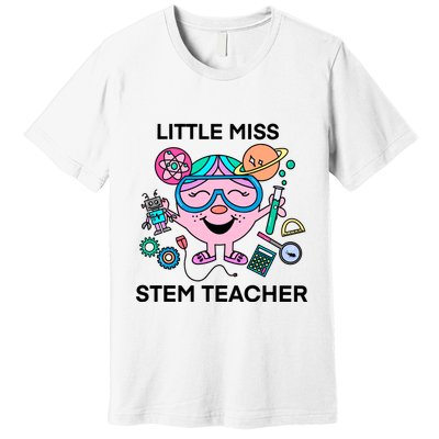 Funny Little Miss Stem Teacher Premium T-Shirt