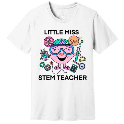 Funny Little Miss Stem Teacher Premium T-Shirt