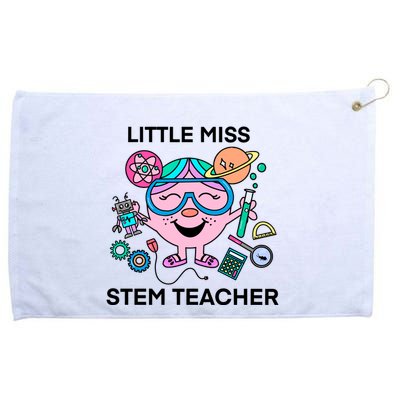 Funny Little Miss Stem Teacher Grommeted Golf Towel