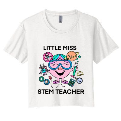 Funny Little Miss Stem Teacher Crop Top