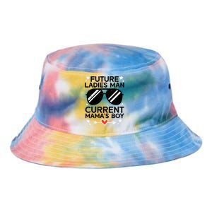 Future Ladies Man Current Mamas Boy Funny Valentines Day Tie Dye Newport Bucket Hat