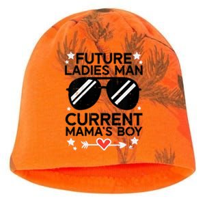 Future Ladies Man Current Mamas Boy Funny Valentines Day Kati - Camo Knit Beanie