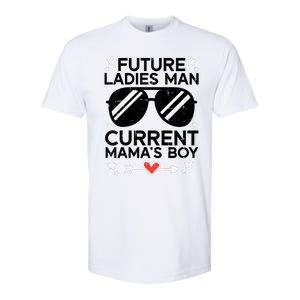 Future Ladies Man Current Mamas Boy Funny Valentines Day Softstyle CVC T-Shirt