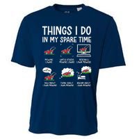 Funny Lawn Mower Clothes Gifts For Landscapers Gardener Cooling Performance Crew T-Shirt