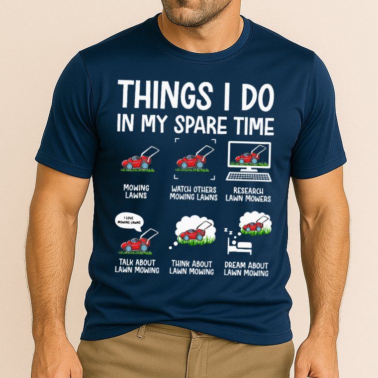 Funny Lawn Mower Clothes Gifts For Landscapers Gardener Cooling Performance Crew T-Shirt