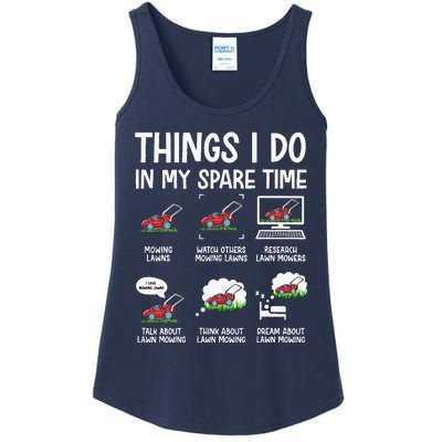 Funny Lawn Mower Clothes Gifts For Landscapers Gardener Ladies Essential Tank