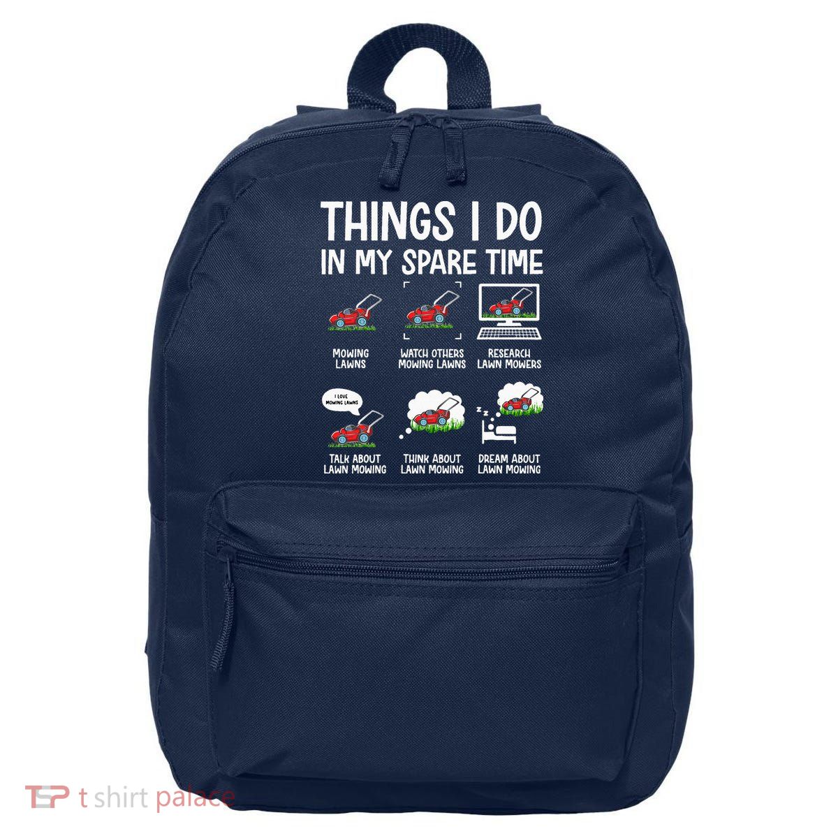 Funny Lawn Mower Clothes Gifts For Landscapers Gardener 16 in Basic Backpack