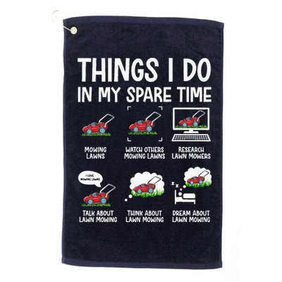 Funny Lawn Mower Clothes Gifts For Landscapers Gardener Golf Towel
