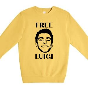 Free Luigi Mangione Merch Premium Crewneck Sweatshirt