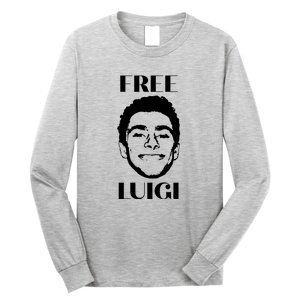 Free Luigi Mangione Merch Long Sleeve Shirt