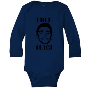 Free Luigi Mangione Merch Baby Long Sleeve Bodysuit