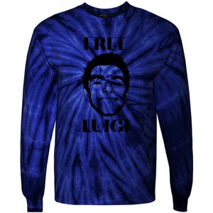 Free Luigi Mangione Merch Tie-Dye Long Sleeve Shirt