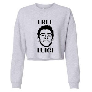 Free Luigi Mangione Merch Cropped Pullover Crew