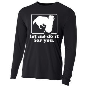 Funny Let Me Do It For You Borzoi Dog Meme Cooling Performance Long Sleeve Crew