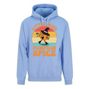 Funny Little Miss Pumpkin Spice Retro Little Miss Pumpkin Gift Unisex Surf Hoodie