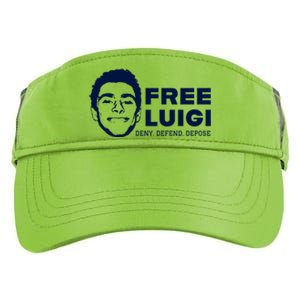 Free Luigi Mangione Deny Defend Depose Adult Drive Performance Visor