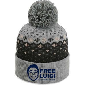 Free Luigi Mangione Deny Defend Depose The Baniff Cuffed Pom Beanie