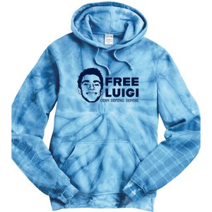 Free Luigi Mangione Deny Defend Depose Tie Dye Hoodie