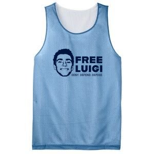 Free Luigi Mangione Deny Defend Depose Mesh Reversible Basketball Jersey Tank