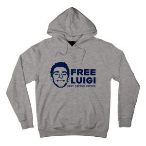 Free Luigi Mangione Deny Defend Depose Tall Hoodie