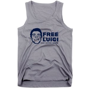 Free Luigi Mangione Deny Defend Depose Tank Top