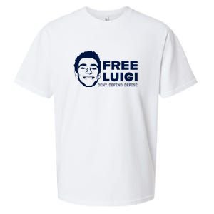 Free Luigi Mangione Deny Defend Depose Sueded Cloud Jersey T-Shirt