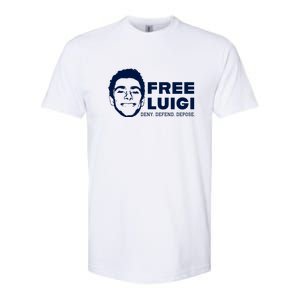 Free Luigi Mangione Deny Defend Depose Softstyle CVC T-Shirt