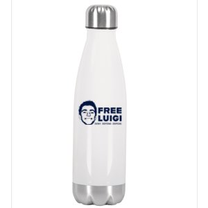 Free Luigi Mangione Deny Defend Depose Stainless Steel Insulated Water Bottle